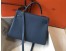 Hermes Blue AgateClemence Kelly 32cm Retourne Bag