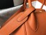 Hermes Lindy 30cm Bag In Orange Clemence Leather