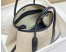 Hermes Garden Party 30cm Bag in Toile and Black Leather