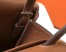 Hermes Halzan Bag In Brown Clemence Leather
