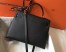 Hermes Black Epsom Kelly 32cm Sellier Bag