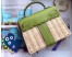 Hermes Green Picnic Kelly Mini 20cm Wicker Bag