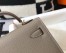 Hermes Kelly Mini II Bag In Gris Asphalt Epsom Leather