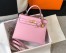 Hermes Pink Epsom Kelly 32cm Sellier Bag