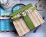 Hermes Green Picnic Kelly Mini 20cm Wicker Bag