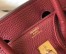 Hermes Bordeaux Clemence Birkin 30cm Bag
