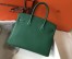 Hermes Malachite Clemence Birkin 30cm Bag
