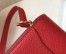 Hermes Mini Sac Roulis 18cm Bag In Red Evercolor Calfskin