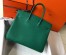 Hermes Malachite Clemence Birkin 35cm Bag