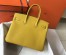 Hermes Yellow Clemence Birkin 35cm Bag