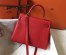 Hermes Red Clemence Kelly 32cm Retourne Bag