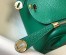 Hermes Mini Lindy Bag In Green Clemence Leather