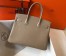 Hermes Grey Clemence Birkin 30cm Bag