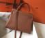 Hermes Brown Clemence Kelly 28cm Bag
