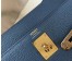 Hermes Blue AgateClemence Kelly 32cm Retourne Bag