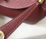 Hermes Lindy 30cm Bag In Bordeaux Clemence Leather 