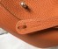 Hermes Lindy 30cm Bag In Orange Clemence Leather