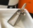 Hermes Kelly Mini II Bag In Taupe Embossed Crocodile Calfskin