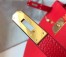 Hermes Red Clemence Kelly 32cm Retourne Bag
