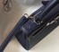 Hermes Navy Blue Clemence Kelly 32cm Retourne Bag