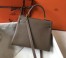 Hermes Taupe Clemence Kelly 32cm Retourne Bag