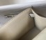 Hermes Kelly Pochette Bag In White Epsom Leather