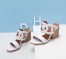 Hermes White Peace Sandals