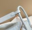 Hermes Lindy 30cm Bag In Blue Brume Clemence Leather GHW