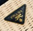 Prada Bucket Bag In Wicker and Black Canvas 
