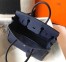 Hermes Navy Blue Clemence Birkin 30cm Bag