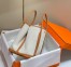 Hermes Garden Party 36cm Bag in Toile and Gold Leather