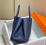 Hermes Garden Party 36 Bag In Blue Saphir Clemence Leather