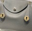 Hermes Lindy 26cm Bag In Gris Meyer Clemence Leather GHW