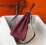 Hermes Bordeaux Clemence Kelly 25cm GHW Bag