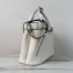 Prada Buckle Medium Bag with Belt in White Leather