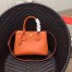 Prada Galleria Small Bag In Orange Saffiano Leather
