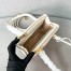Prada Mini Galleria Shoulder Bag in White Saffiano Leather