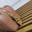 Prada Medium Top-handle Bag in Caramel Leather with Padlock