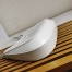Prada Cleo Shoulder Large Bag In White Brushed Leather 