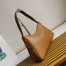 Prada Aimee Large Shoulder Bag in Brown Leather 