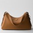 Prada Aimee Large Shoulder Bag in Brown Leather 