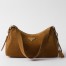 Prada Aimee Medium Shoulder Bag in Brown Suede Calfskin