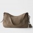 Prada Aimee Large Shoulder Bag in Grey Buckskin