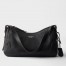 Prada Aimee Large Shoulder Bag in Black Buckskin