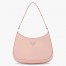 Prada Cleo Shoulder Small Bag In Pink Brushed Leather