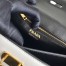 Prada Belle Shoulder Bag In Black/White Calfskin