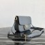 Prada Embleme Shoulder Bag In Grey Saffiano Leather 