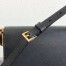 Prada Embleme Shoulder Bag In Black Saffiano Leather 