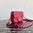 Prada Embleme Shoulder Bag In Red Saffiano Leather 