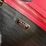 Prada Embleme Shoulder Bag In Red Saffiano Leather 